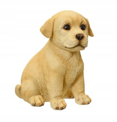 Trädgårdsfigur sittande hund 13x17x17cm Dekorativ prydnad