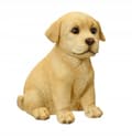 Miniatyrbild 3 av 4: Trädgårdsfigur sittande hund 13x17x17cm Dekorativ prydnad