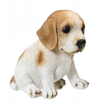 Trädgårdsfigur sittande hund 13x17x17cm Dekorativ prydnad