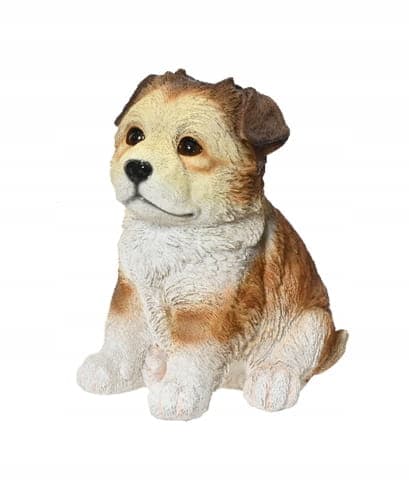 Trädgårdsfigur sittande hund 13x17x17cm Dekorativ prydnad