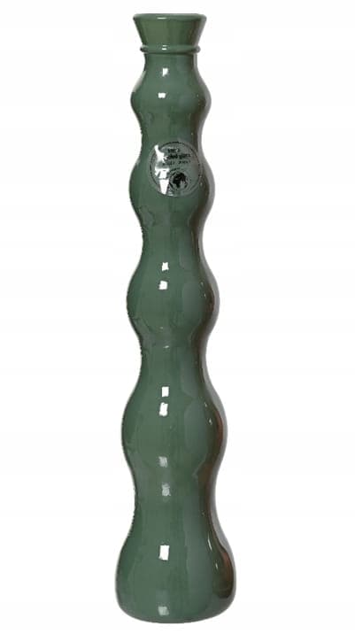 Dekorativ glasvas 7x32cm hög ornament