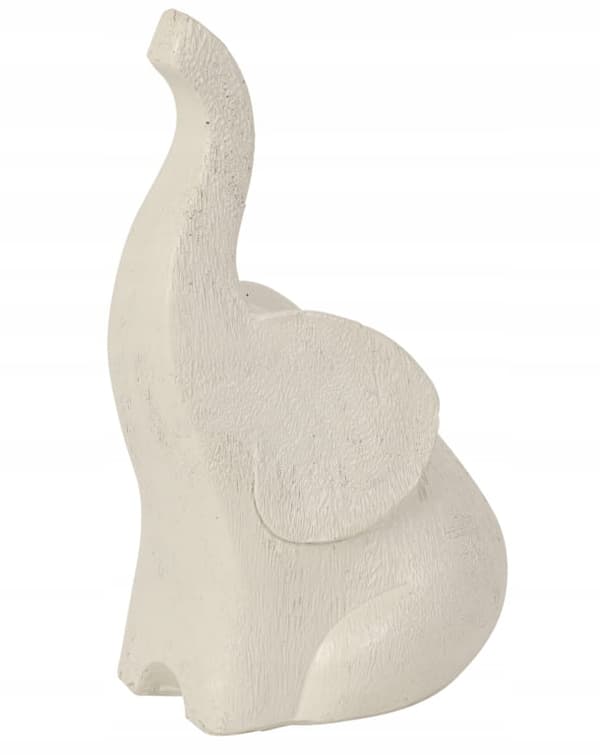 Koristeellinen norsuhahmo kohokärkisellä, minimalistinen, koristeellinen, 17 cm