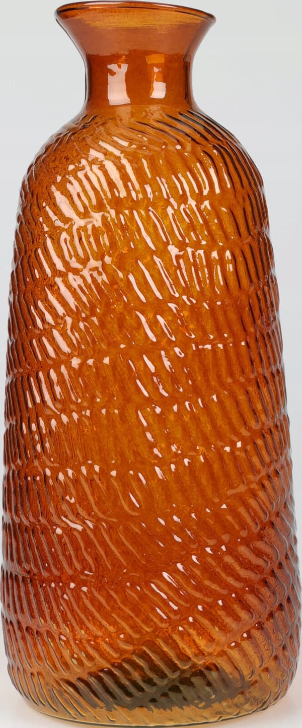 Dekorativ glasvas för blommor 13 x 31 cm