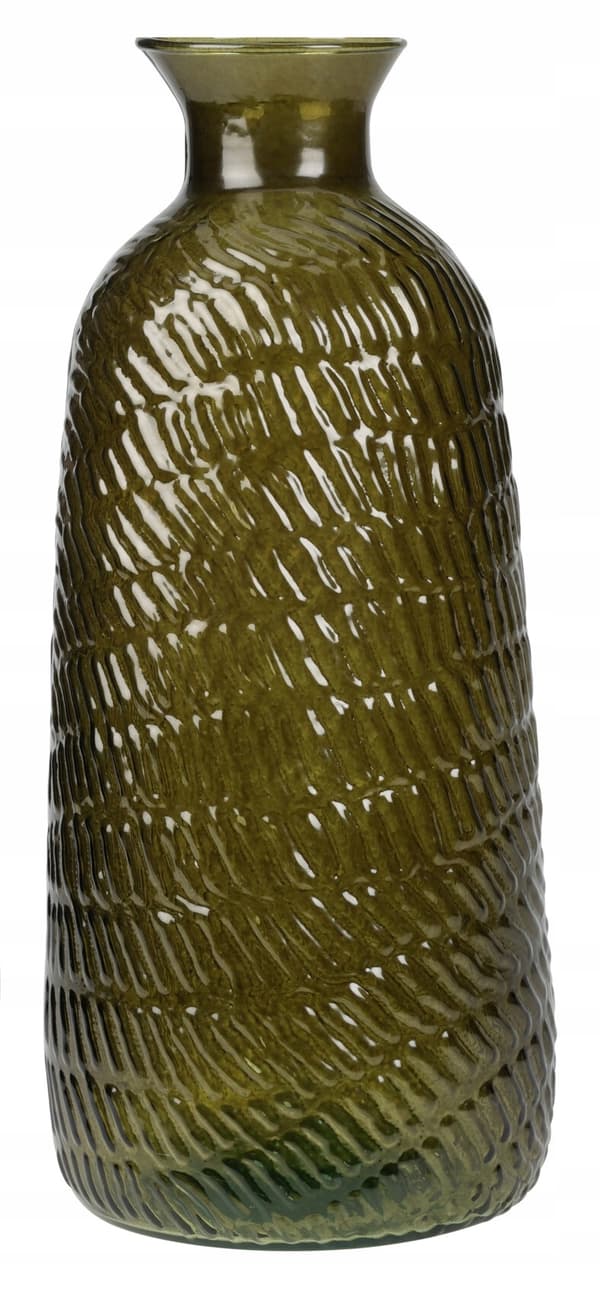 Dekorativ glasvas för blommor 13 x 31 cm