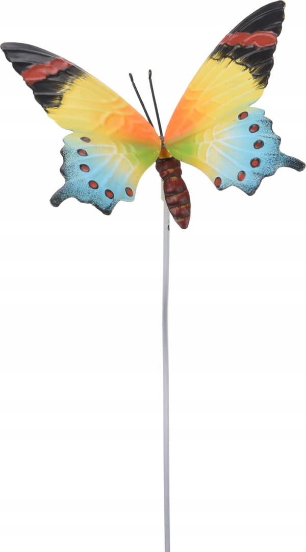Havefigur sommerfugl på pind 70 cm