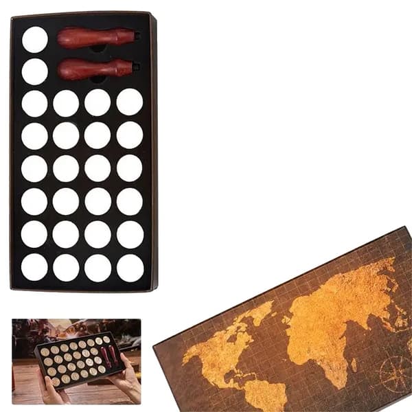 Voks Segl Kit, Retro Kort Design, DIY Scrapbooking Værktøjer, 26 stk Tætningspakningssæt NO6