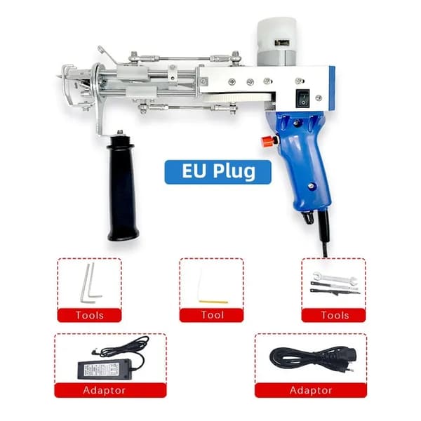 Nukkamattojen asetin, 2-in-1 muotoilu, sähköinen matonkudonta, EU-pistoke 220V