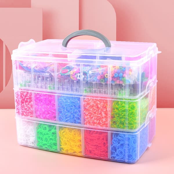 Mega kit Loom Bands - 4500 stk med tilbehør