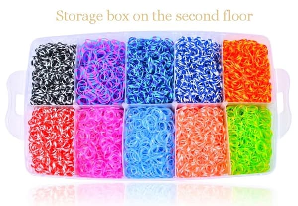 Mega kit Loom Bands - 4500 stk med tilbehør