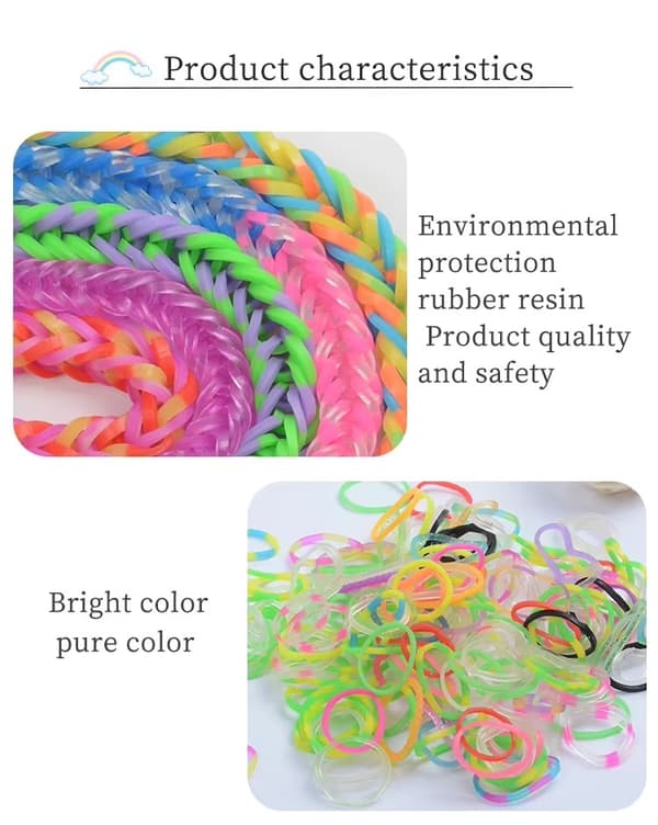 Mega kit Loom Bands - 4500 stk med tilbehør