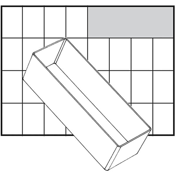 Raaco lådinsats - 157 x 55 mm - Modell A8-2