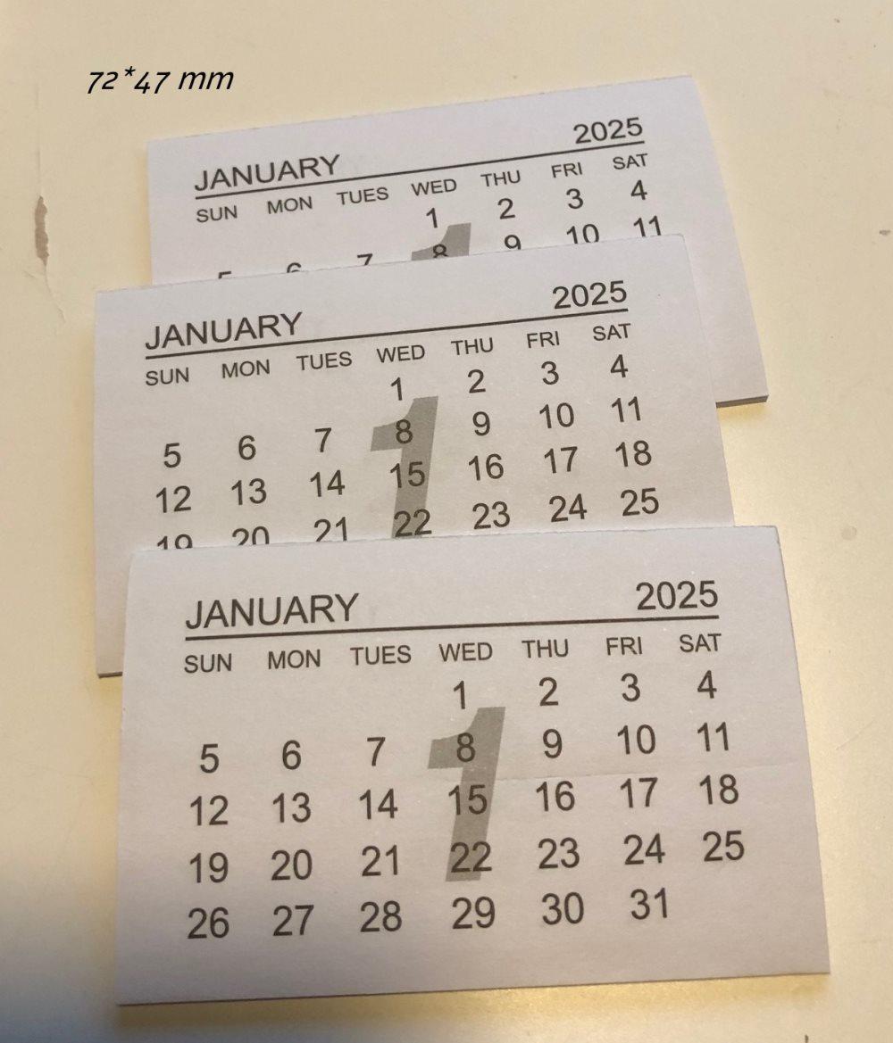 scrapbooking miniatyr små julkalender mix