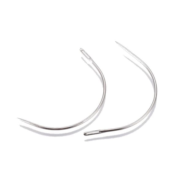 10 pack hobby nålar böjda 45 mm möbelnål