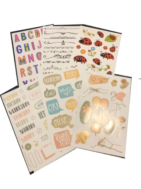 scrapbooking blandade stickers 12 ark