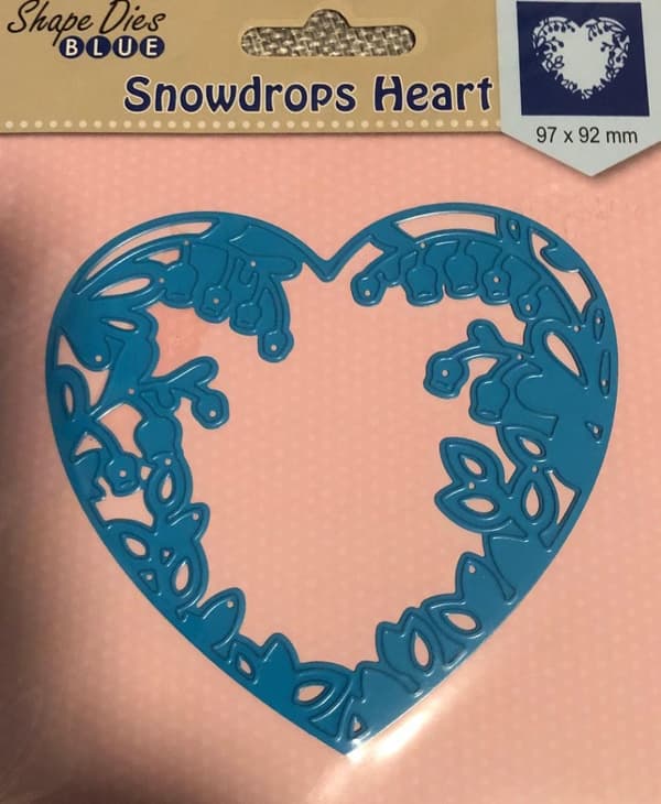 1 scrapbooking dies snödroppe hjärta stans