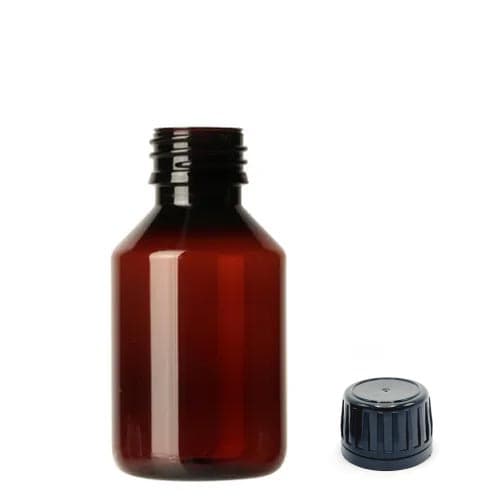 PET Flaska med Kork 100 ml - 208 st - Pharma Veral