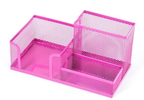 Leviatan Pink Metal Organizer med rum