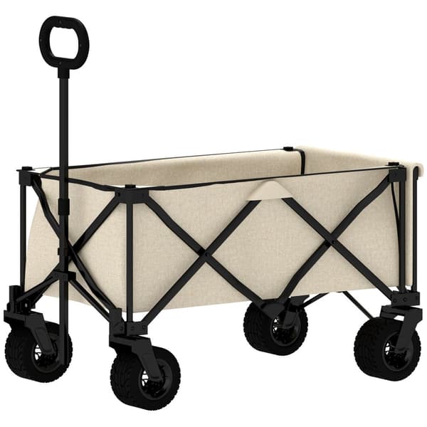 Trädgårdsvagn, 90x48x92 cm, Beige
