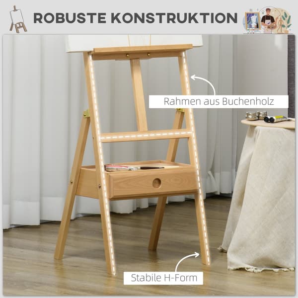Teline, 43,5L x 43S x 150-190K cm, Luonnonvärinen