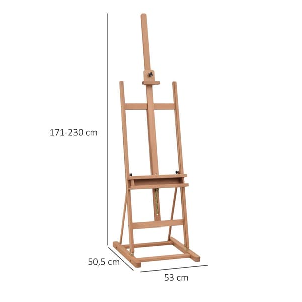 Staffeli, 53x50.5x171-230 cm, Natur