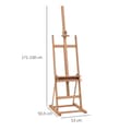 Miniatyrbillede 3 af 9: Staffeli, 53x50.5x171-230 cm, Natur