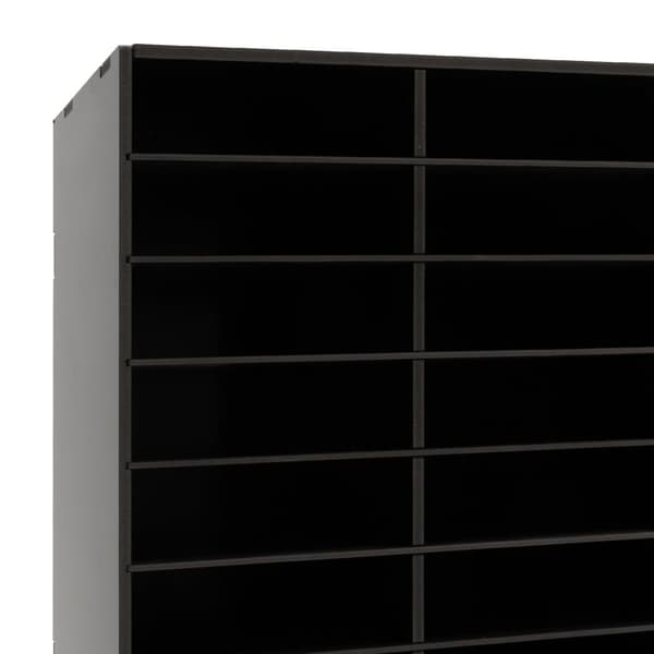Skrivbordsfilorganisatör, 24/36 rymliga fack, robust PVC-ram, modern design