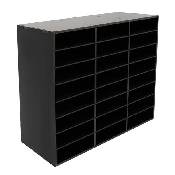 Skrivbordsfilorganisatör, 24/36 rymliga fack, robust PVC-ram, modern design