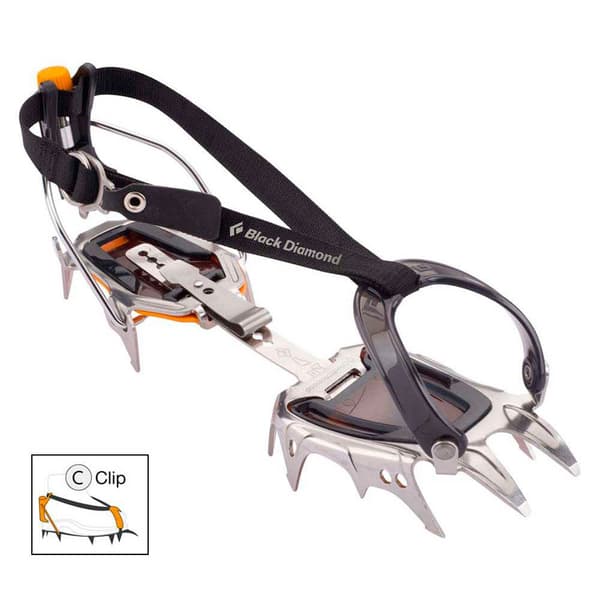 Black Diamond Crampons Serac Clip Musta,Harmaa EU 36-46