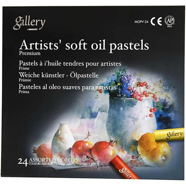 Oljepastellkritor Gallery Premium - 24 st - Mixade Färger