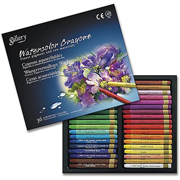 Gallery Akvarell Kritor - Aqua Crayons - Mixade färger - 36 st