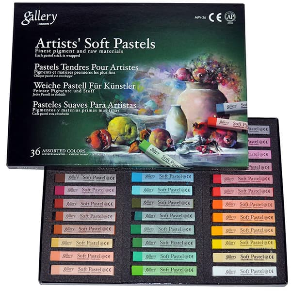 Torrpastell - Soft Pastel Gallery - Mixade Färger - 48 st