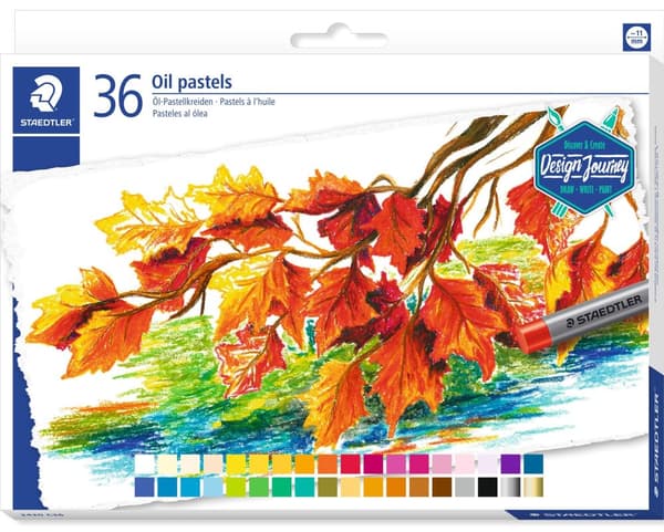 Oljepastellkritor 36-p Design Journey Staedtler