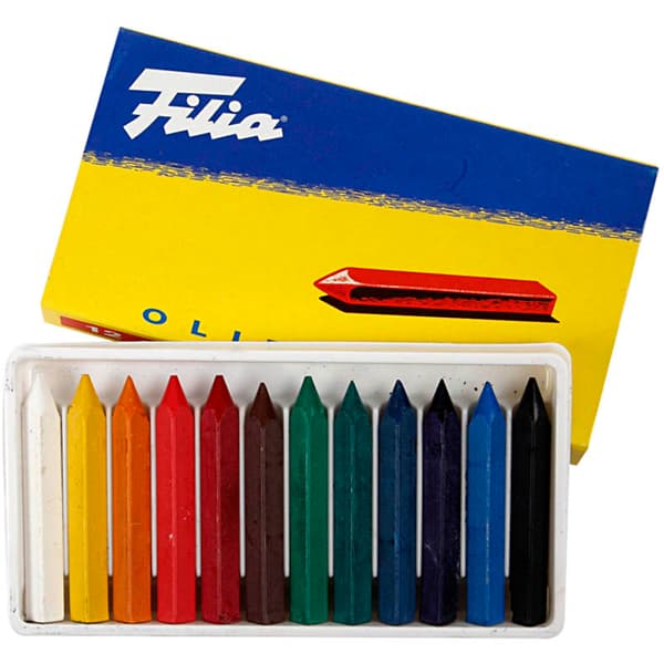Kritor Oljepastell 7x7 mm 12 Färger