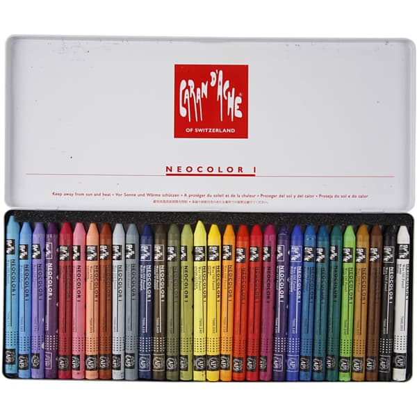 CARAN D’ACHE Neocolor I, L: 10 cm, tykkelse 8 mm, ass. farger, 30stk./ 1 pk.