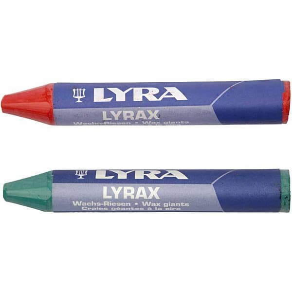 Lyra Vaxkritor - Mixade Färger - 12 st