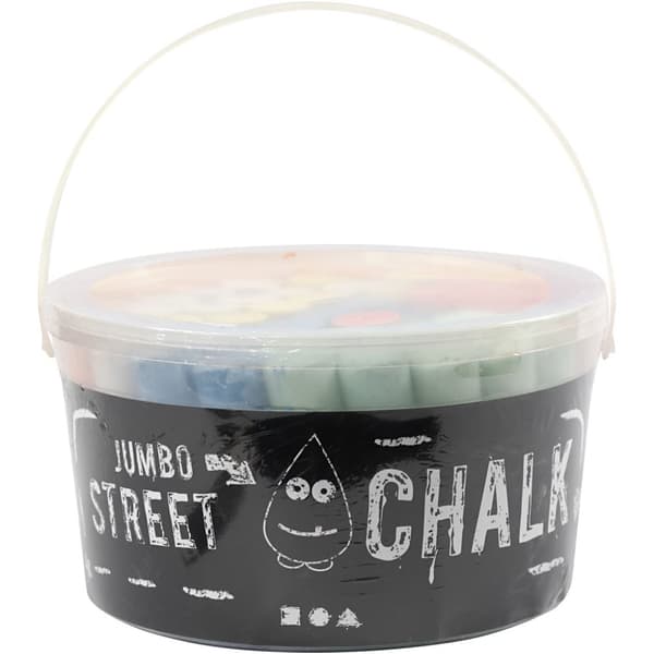 Gatukritor Jumbo - 50 st - Mixade färger - 1,7 kg