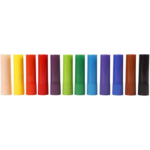 Soft Color Stick - 12 st - 6,5 g - L: 8 cm - Mixade färger