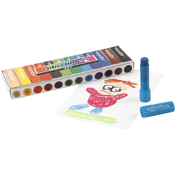 Soft Color Stick - 12 st - 6,5 g - L: 8 cm - Mixade färger
