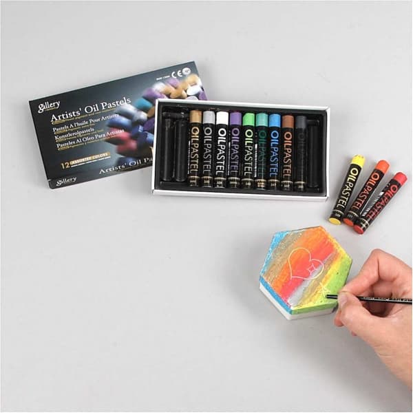 Oljepastellkritor Gallery Metallic - 12 st