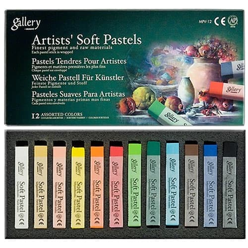 Torrpastell - Soft Pastel Gallery - Basfärger 12 st