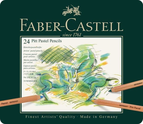 Faber-Castell - Colour pencil Pitt Pastel tin of 24 (112124)