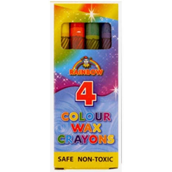 Rainbow Waxed Crayon
