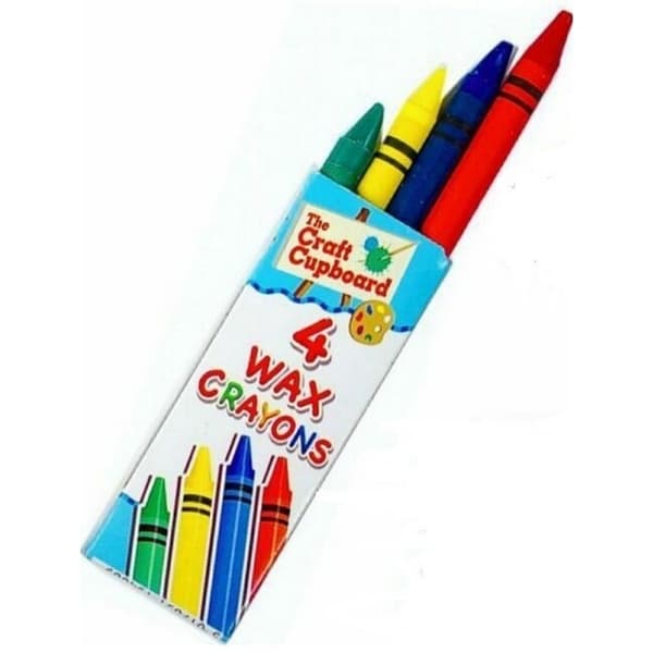 Playwrite Wax Crayon (Pack of 6) Red/Yellow/Green/Blue One Size