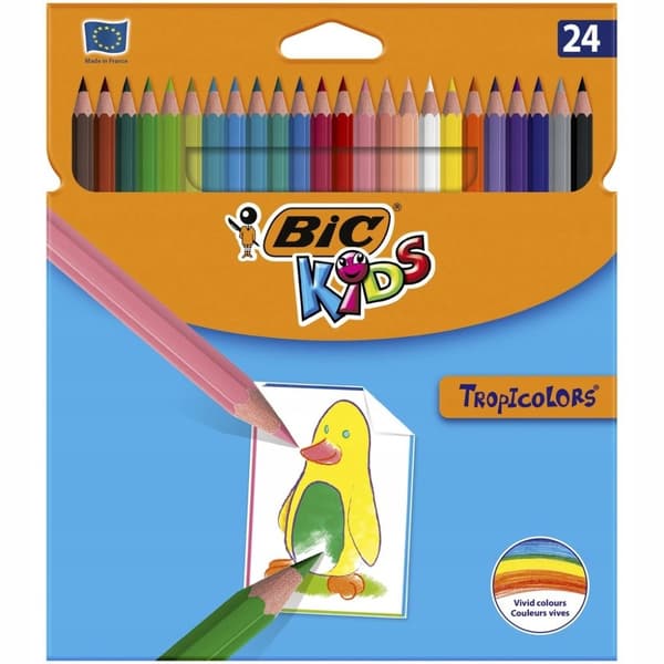 Bic Tropicolor pennor 24 färger