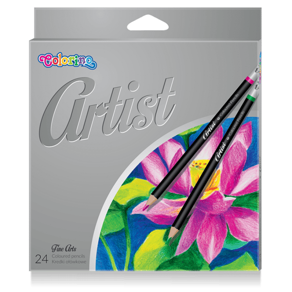 ARTIST penna kritor 24 färger Colorino