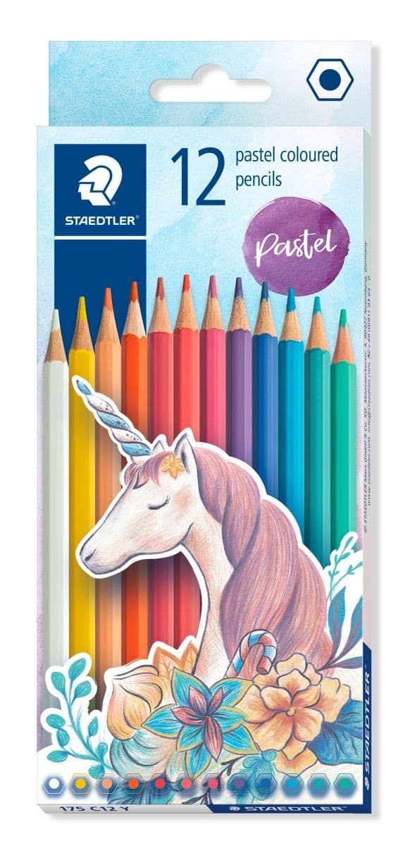Staedtler 12 Pastellfärgade pennor