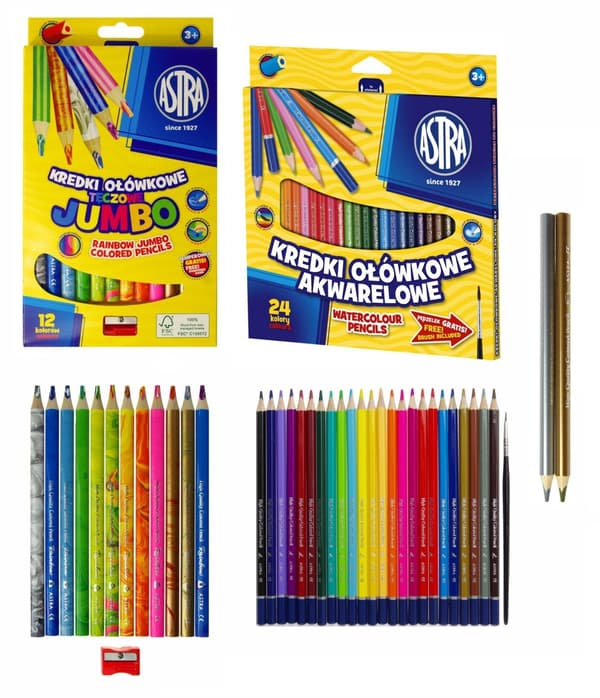 ASTRA 4199 Rainbow Crayon Set