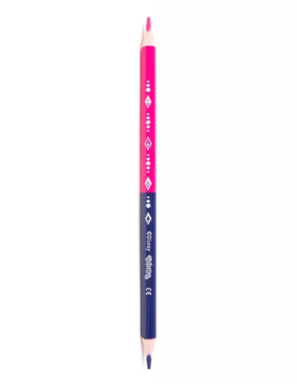 Dobbeltsidet blyantblyant 12 stk 24 farver spidser Frozen II Colorino