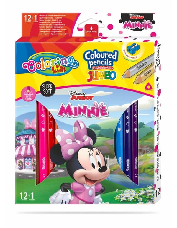 Minnie Colorino 13-farve Jumbo trekantede blyanter