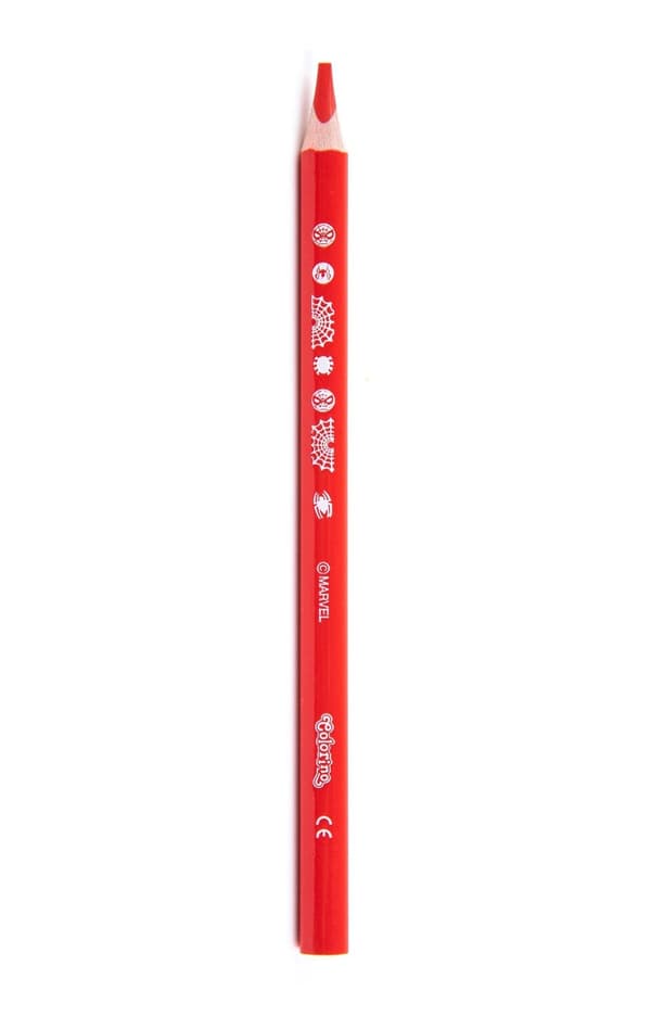 Triangulära Jumbo pennor 13 färger Spiderman Colorino
